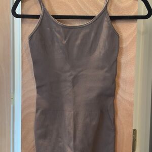 Brown Ribbed one piece